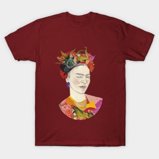 Winking Frida Kahlo collage T-Shirt